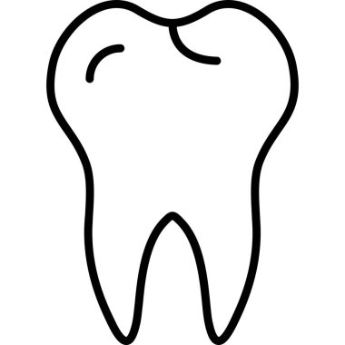 diş simgesi vektör illüstrasyonu