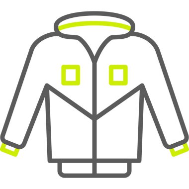 Ceket. Web simgesi basit tasarım