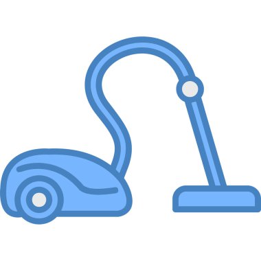 Elektrikli süpürge ikonu. özet çizimi