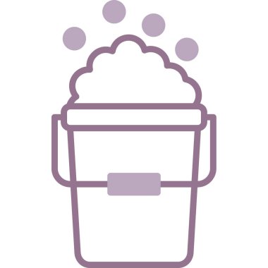 Kova. Web simgesi basit illüstrasyon