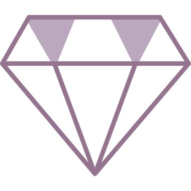 Elmas simgesi vektör illüstrasyonu