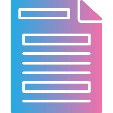 Belge simgesinin vektör illüstrasyonu