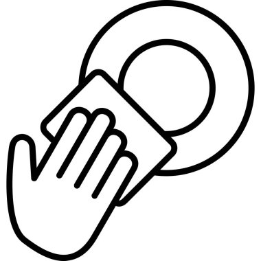 Bir fare simgesini tutan el. Beyaz arkaplanda izole edilmiş web tasarımı için bir fare vektör simgesi tutan el çizgisi