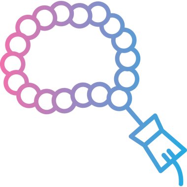 Modern halat simgesinin vektör illüstrasyonu