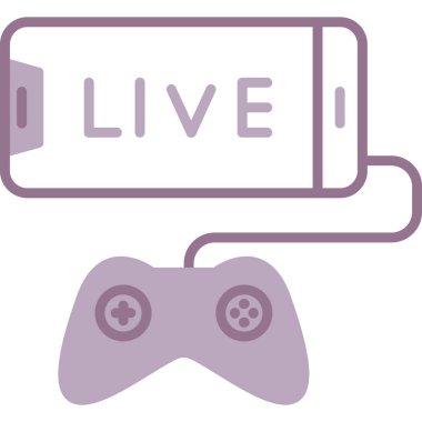 Canlı yayın. Basit illüstrasyon