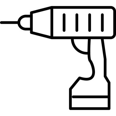 Tornavida simgesi. Beyaz arkaplanda izole edilmiş web tasarımı için ana hatlı tornavida onarım vektör simgesi