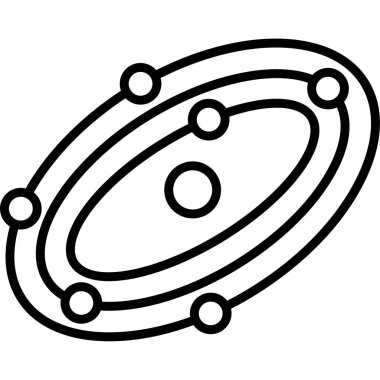 Karikatür uzay gezegeninin vektör çizimi