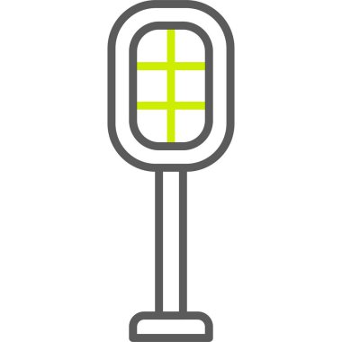 mikrofon simgesi, basit vektör illüstrasyon tasarımı