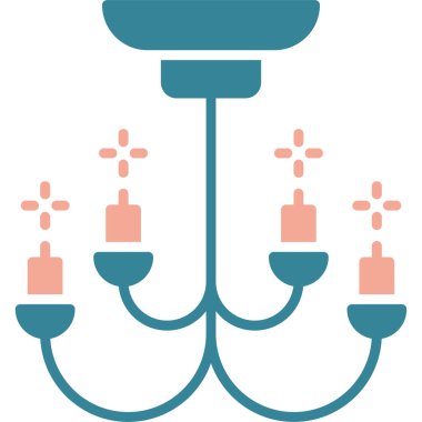 Avize. Web simgesi basit tasarım