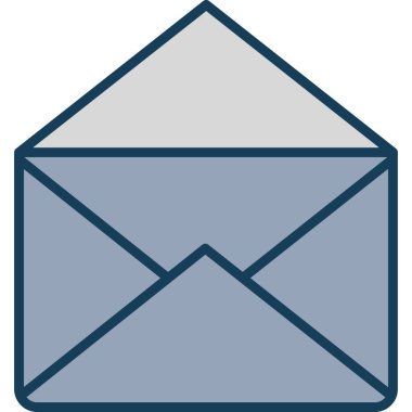 Zarf. Web simgesi basit illüstrasyon