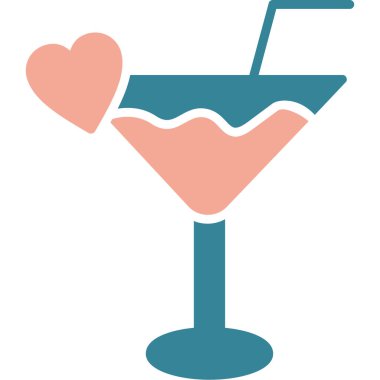 Cocktail 'in Vektör Resimleri, Basit Simge
