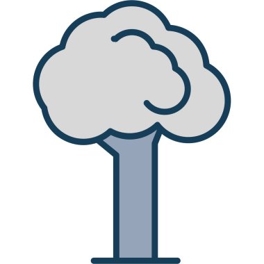 Orman ağacı orman simgesi biçiminde