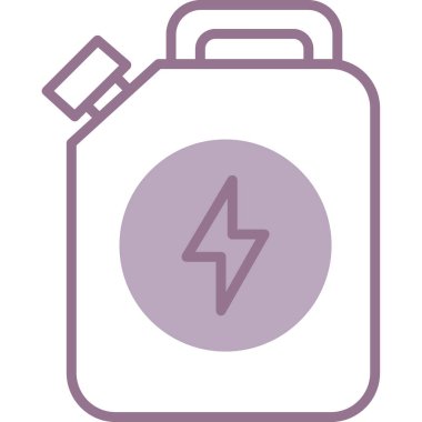 Bir gaz simgesinin vektör illüstrasyonu