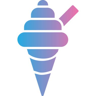 Krema. Web simgesi basit illüstrasyon