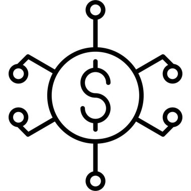 şebeke. Web simgesi basit illüstrasyon