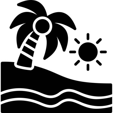 Sahil tatili simgesi.