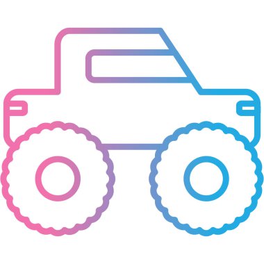 araba simgesi vektör illüstrasyonu