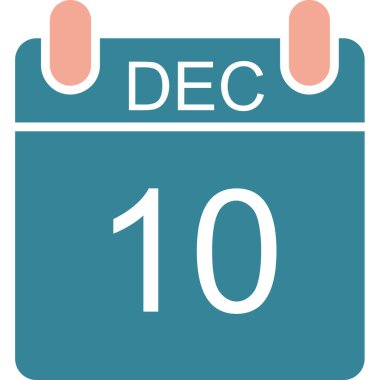 Takvim simgesi tasarımı, vektör illüstrasyonu