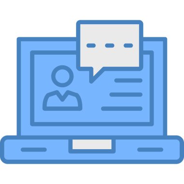 İnternet sohbeti. Web simgesi