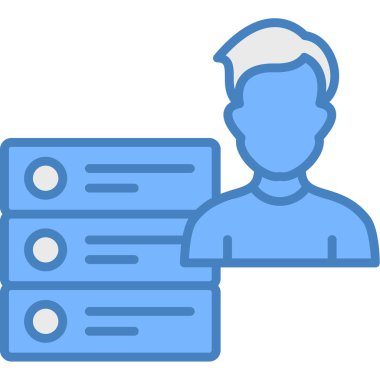 kullanıcı. Web simgesi basit illüstrasyon