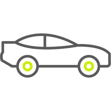 araba simgesi vektör illüstrasyonu