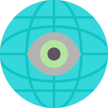 Göz simgesinin vektör illüstrasyonu