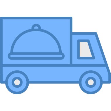 yemek dağıtım vektör simgesi