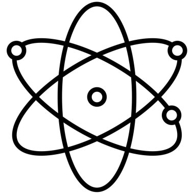 atom. Web simgesi basit illüstrasyon
