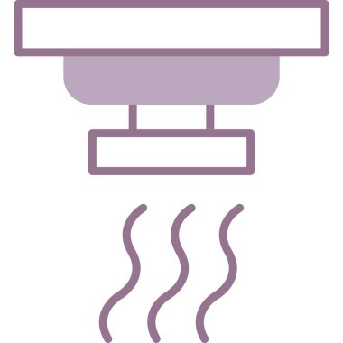 Klima ikonu. Web için basit ısıtıcı vektör simgeleri çizimi