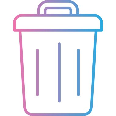 çöp simgesi vektör illüstrasyonu