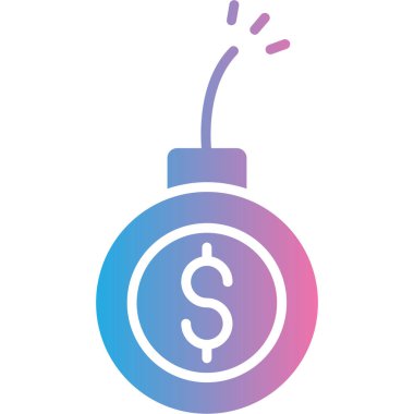 Dolar. Web simgesi basit tasarım
