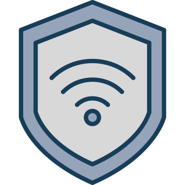 kalkan ikon vektör illüstrasyonu