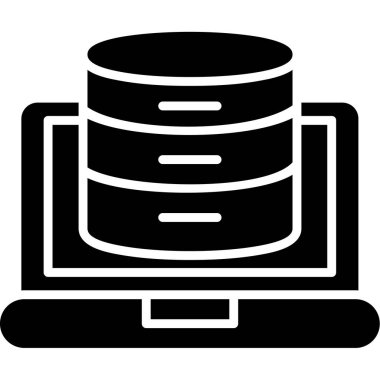 Veri Aktarımı Vektör İllüstrasyonu, Basit Simge