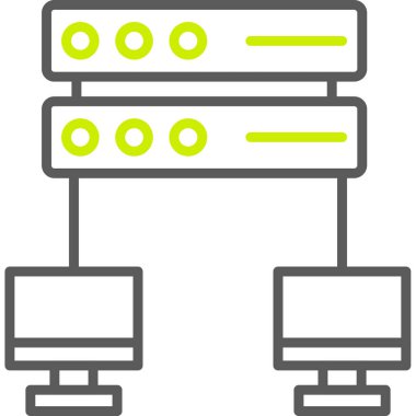 sunucu simgesi, basit illüstrasyon