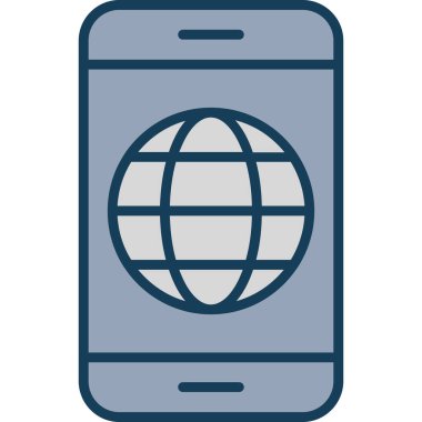 akıllı telefon simgesi vektör illüstrasyonu