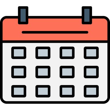 Takvim. Web simgesi basit tasarım