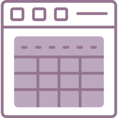 Takvim simgesi, vektör illüstrasyon tasarımı