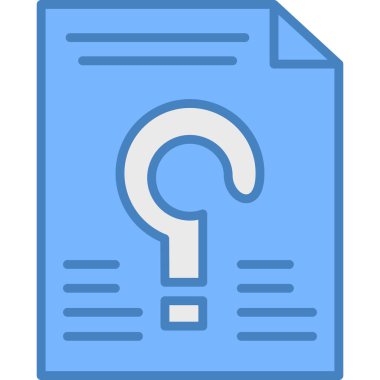 Belge. Web simgesi basit illüstrasyon