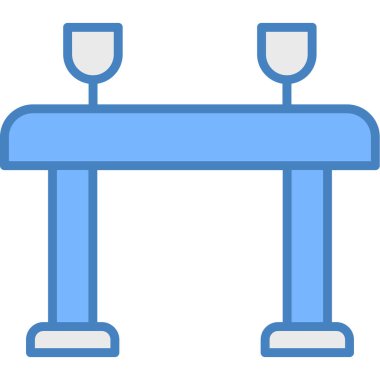 Restoran masası. Basit tasarım