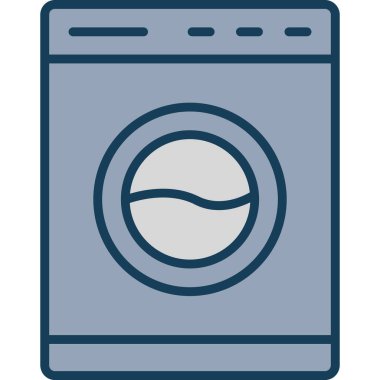 Çamaşır makinesi vektör simgesi
