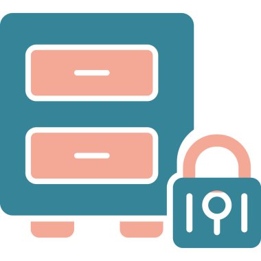 Bavul. Web simgesi basit illüstrasyon