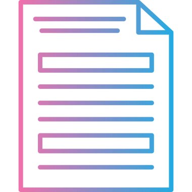 Belge. Web simgesi basit illüstrasyon