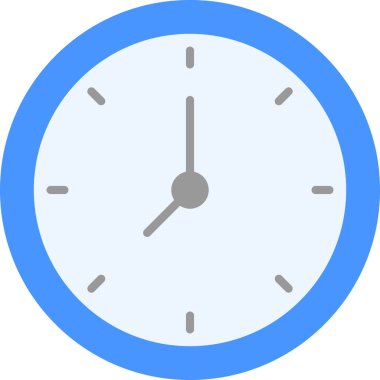 Zaman izleme ikonu. Web için basit saat vektör simgeleri çizimi