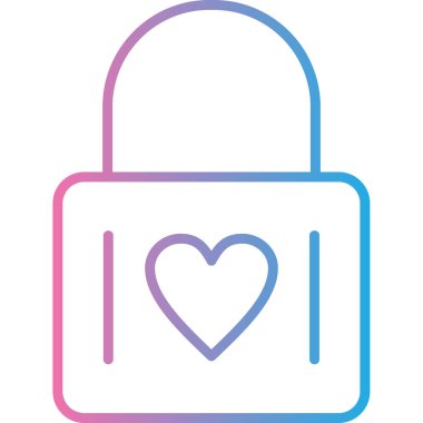 ikon vektör illüstrasyonunu kilitle