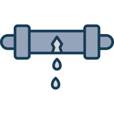 Su musluğu ikonu vektör illüstrasyonu