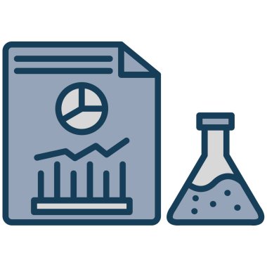 Laboratuvar cam şişe izole edilmiş ikon vektör illüstrasyon tasarımı