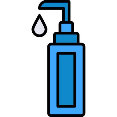 şişe dağıtıcı ikonu. Ağ için sıvı vektör simgelerinin özet çizimi