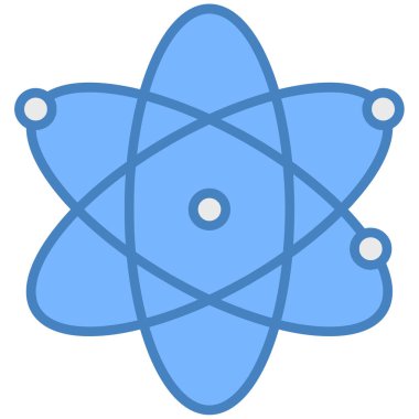 Atom bilimi eğitim simgesi - özet biçimi