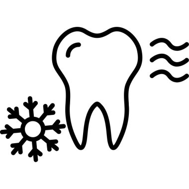Soğuk, kar, soğuk ve soğuk vektör ikonu ayarlandı. arkaplanda kış simgesi.