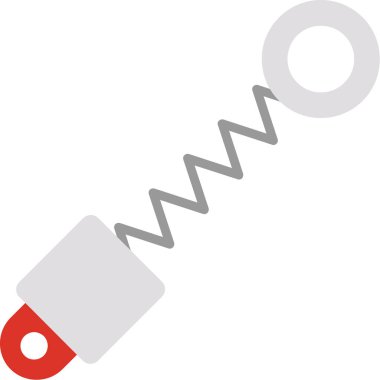 Elektrik kablosu simgesi. Web için kablo vektör simgelerinin basit çizimi